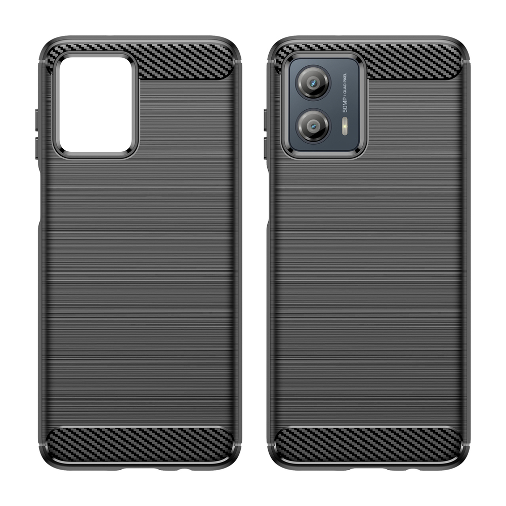 Защитный чехол в стиле карбон для смартфона Motorola Moto G53 5G, серия Carbon от Caseport