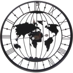 Часы настенные «LOFT HOME « 40см, карта мира