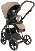 Детская коляска Roan Sol 2.0 3 в 1 с автокреслом Tutis Elo Lux EduSky Black SLL/32/T Mocha Mousse/Black/руч.Cappuccino