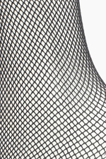 Чулки Le Frivole с красной кружевной резинкой черные S/M