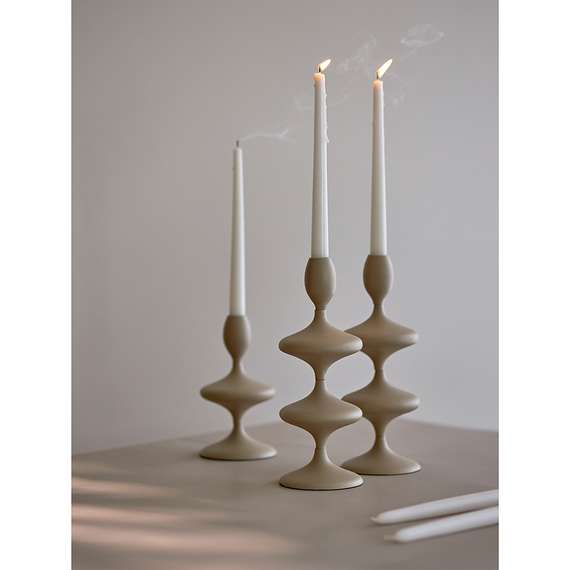 Подсвечник vivlend, 29 см, бежевый