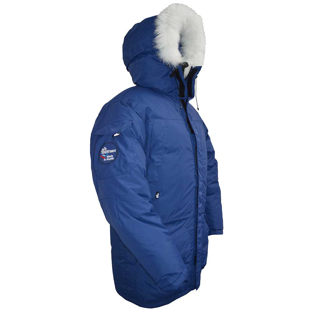 Опушка капюшона куртки Аляска из натурального меха песца