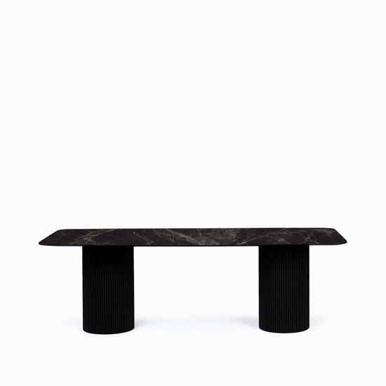 Обеденный стол Elan 230х100 черный керамика