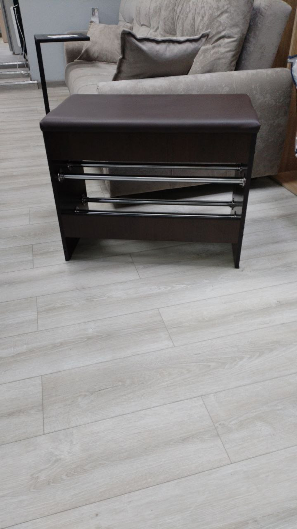 Обувница открытая венге темный