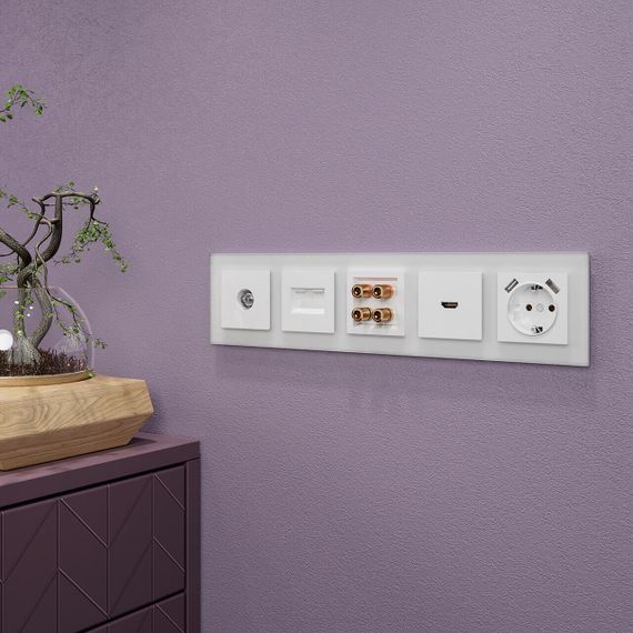 Рамка на 5 постов Werkel Favorit белый матовый W0051105 4690389160103