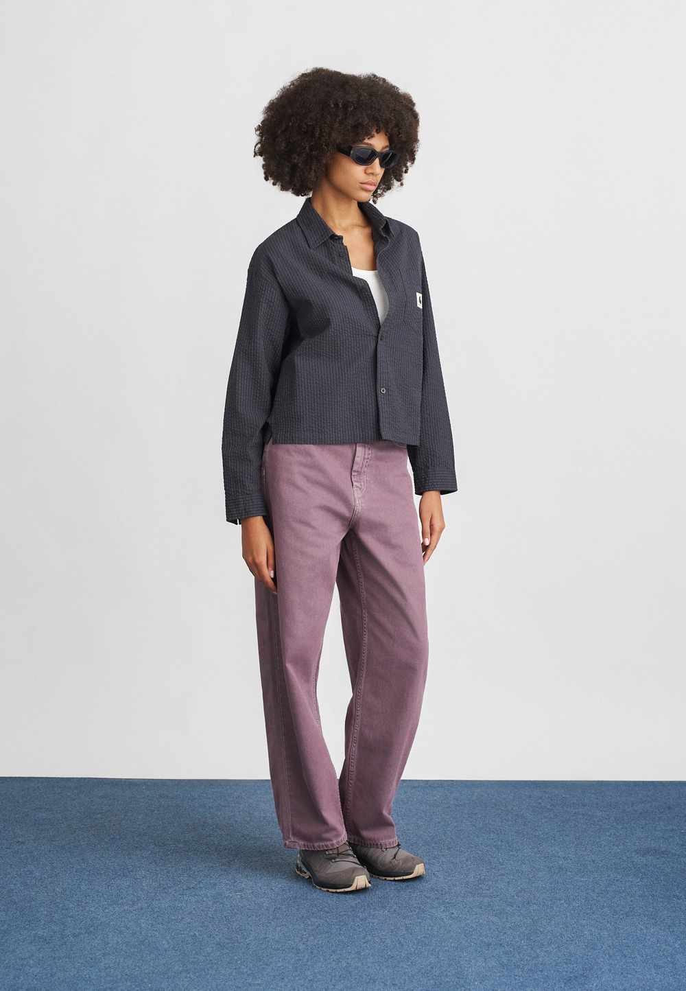 Carhartt WIP BRANDON - Джинсы свободного покроя - Фиолетовый