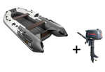 Ривьера 3200 НДНД компакт серый-графит + KAMISU T 5 BMS (комплект лодка + мотор)