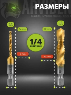 Метчики по металлу набор