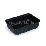 Одноразовый контейнер пластиковый 750 мл черный 179*132*46 мм ПП
