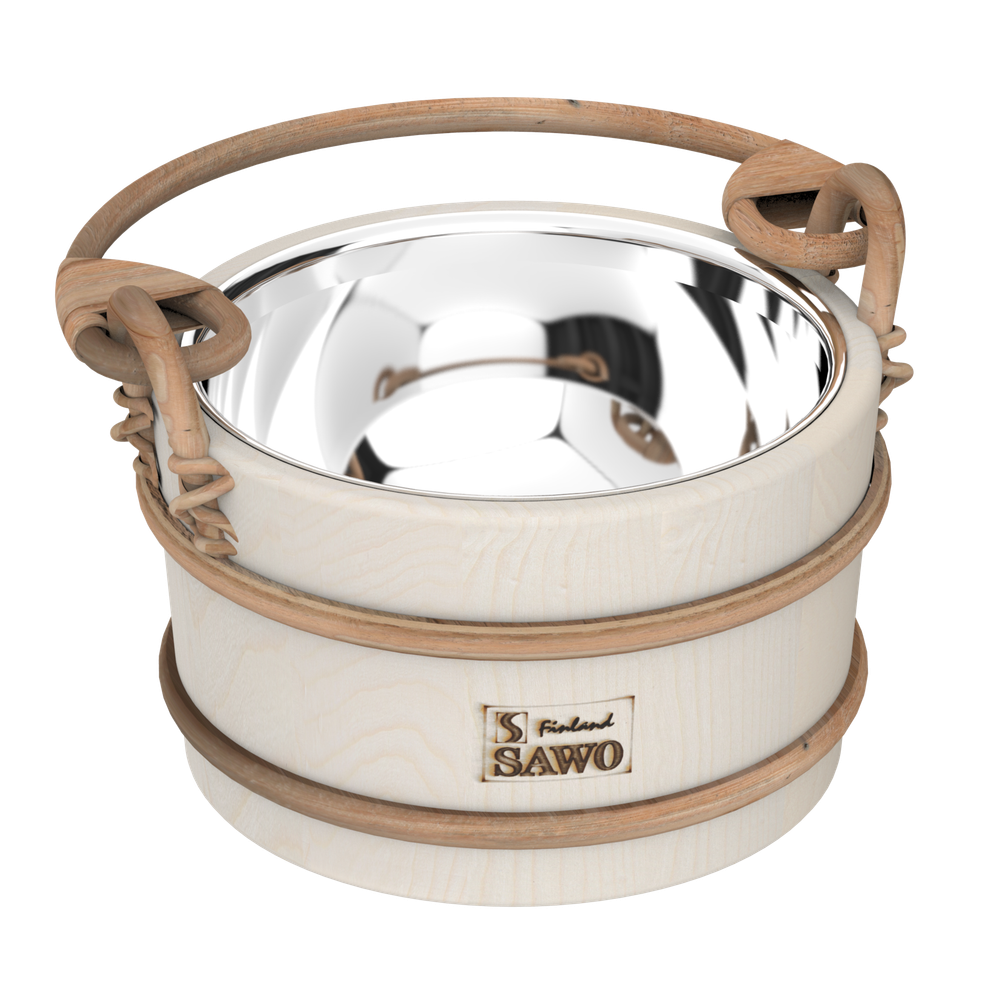 SAWO Ведро деревянное 3л. со вст. из нерж., 341-МA