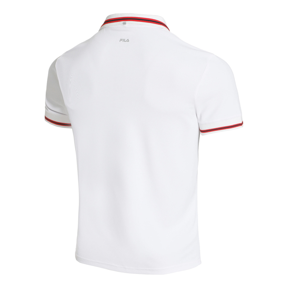 Мужское теннисное поло Fila Core Button Piro Polo Men - White, Red