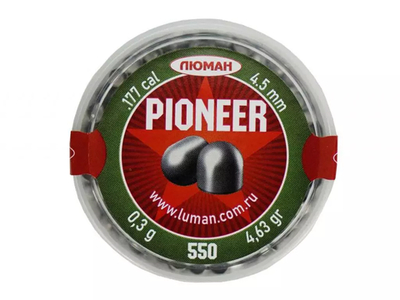 Пуля пневм. 4,5 Люман Pioneer, 0,3г, 550 шт/бан