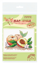 Набор для вышивания "М.П.Студия" М-733 "Южный персик" 6 х 9 см