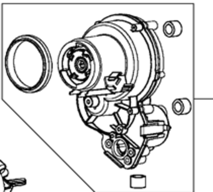Редуктор для мясорубки Moulinex (Мулинекс) - SS-193346, SS-194349