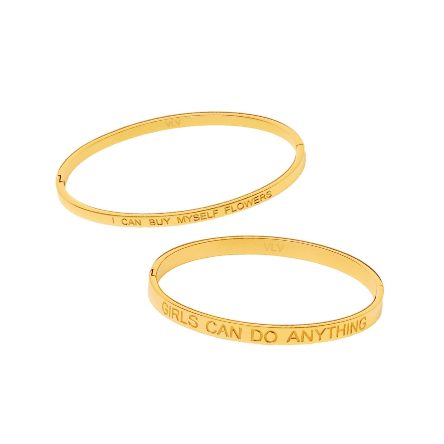 Сет Браслетов Girls Can Do Anything & I Can Buy My Self Flowers