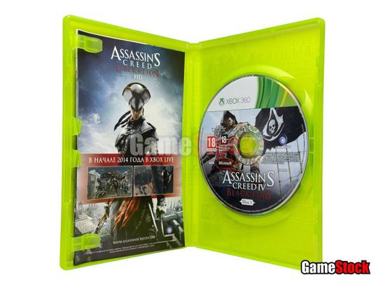 Xbox 360  Assassins Creed IV Black Flag / Черный флаг (Б/У, Полностью на русском языке)