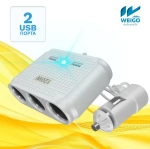 Разветвитель прикуривателя авто CTC614w