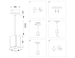 Ambrella Светильник подвесной со сменной лампой G9 Techno TN5122