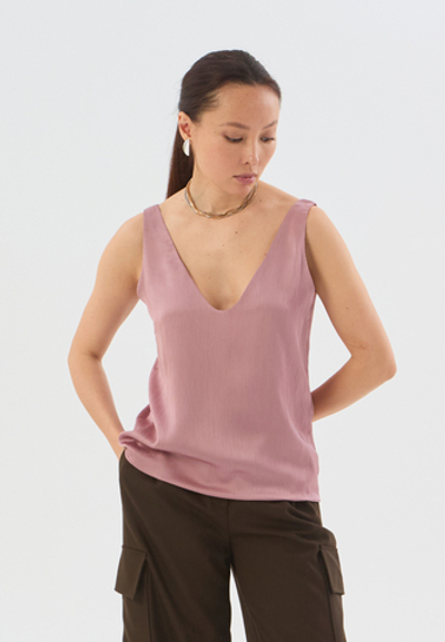 Майка-топ жатка розовая