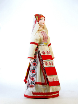 Кукла коллекционная в женском костюме, Ижора