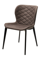 Стул М-City DISAUR Клод, Kiprus-04 Коричневый, искусственная замша, Черный каркас