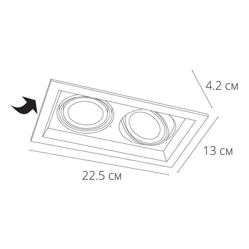 Точечный встраиваемый светильник Arte Lamp