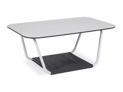 "Глория" журнальный стол 90х60см из HPL, цвет "молочный"