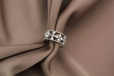 Кафф Ажурный, со стразами