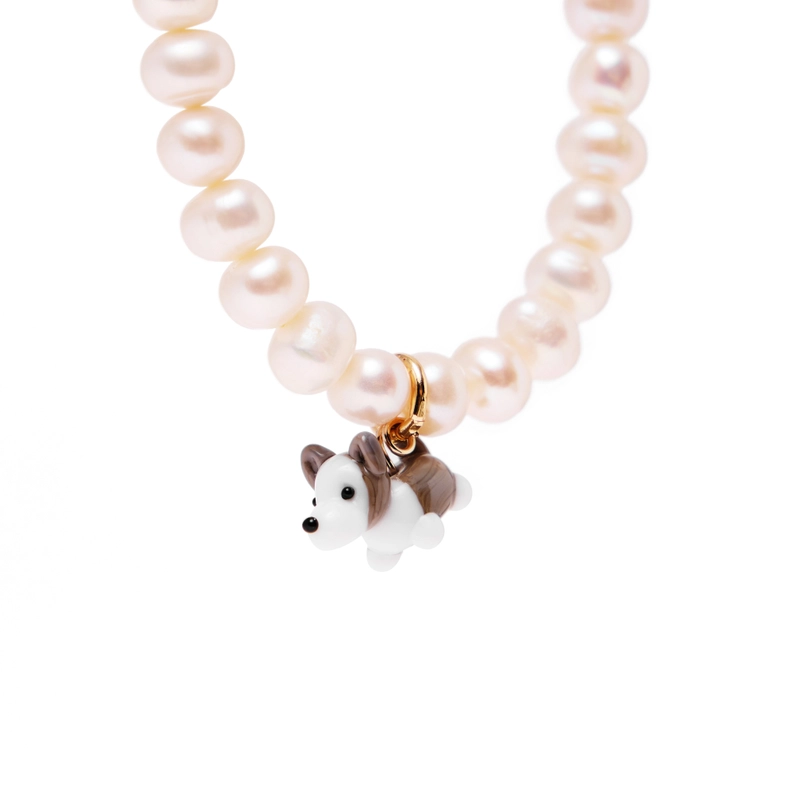 Колье Мой Любимый Пушистик с Жемчугом – Собака