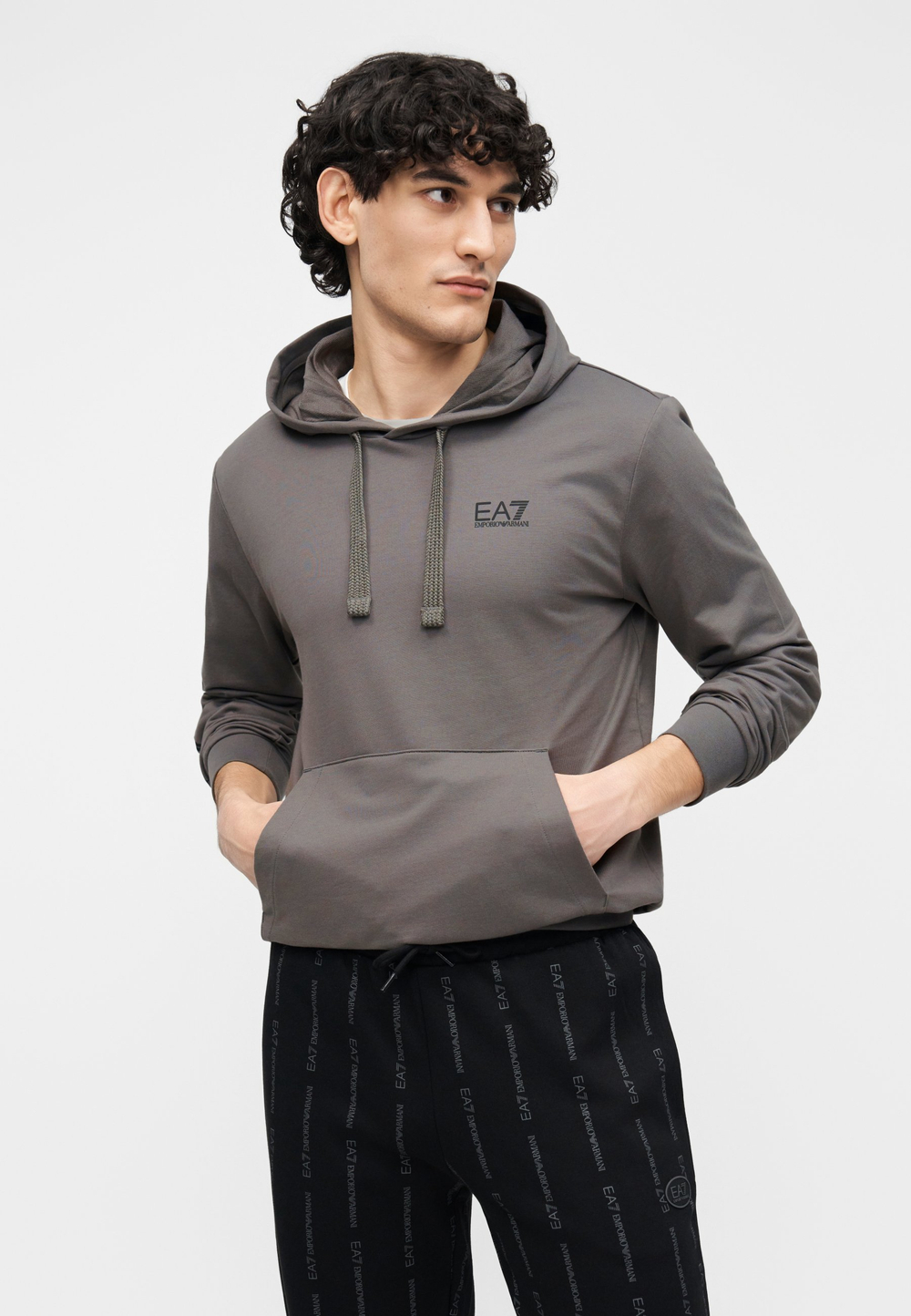 EA7 Emporio Armani UNISEX - Толстовка с капюшоном - Серый