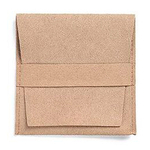 Мешочек-кармашек плоский упаковка под серьги и кольца 80×80 мм