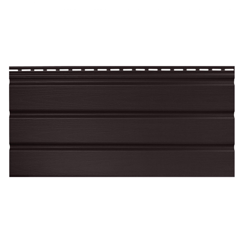 Софит к сайдингу Profbuild перфорация по центру Коричневый 3000х305 мм