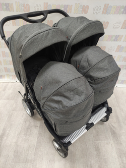 Коляска для двойни CARRELLO Connect CRL-5502 Rock Grey