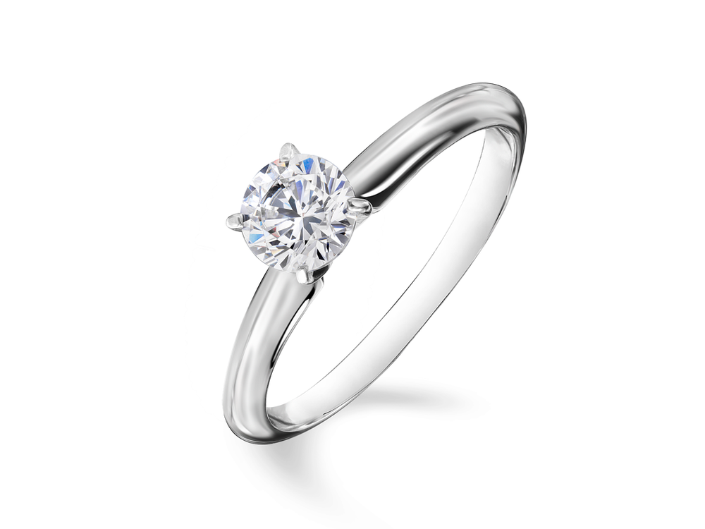 Помолвочное кольцо с бриллиантом