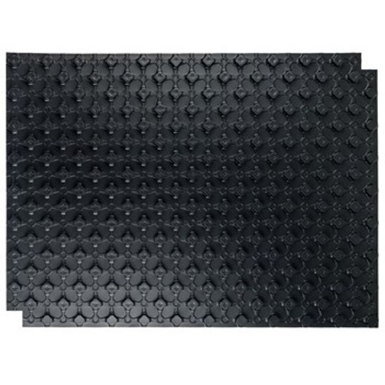 Мат для тёплого пола Stout 1100х800х1 мм чёрный с бобышками без теплоизоляции (SMF-0001-110800)