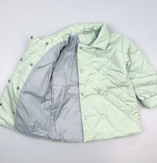 Куртка-пальто для девочки, Фисташка