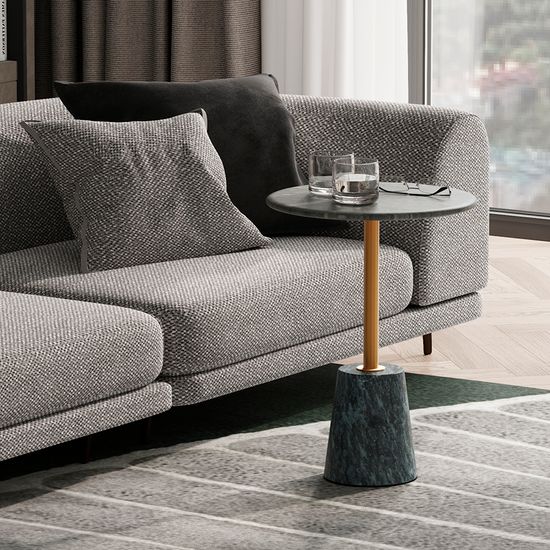 Столик кофейный gryd, D40 см, серый