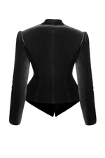 “Smoke velvet” Приталенный жакет из бархата.