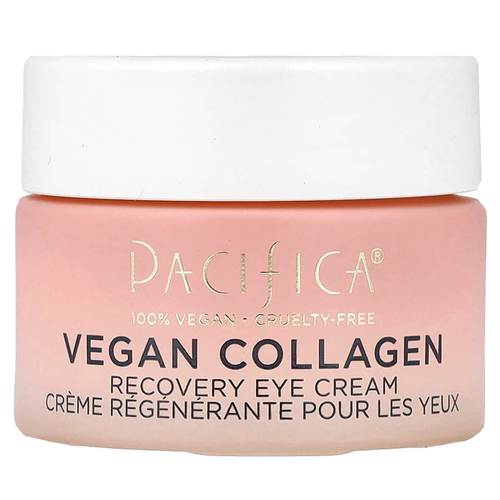 Pacifica, Vegan Collagen, Восстанавливающий крем для кожи вокруг глаз, 0,5 жидкой унции (15 мл)