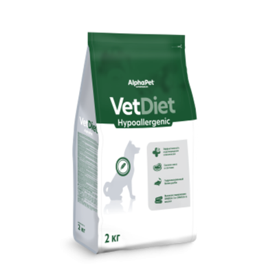 ALPHA PET Vet diet Hypo Сухой корм для собак при пищевых аллергиях 2 кг
