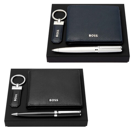 Набор Hugo Boss (шариковая ручка, брелок и кошелек)