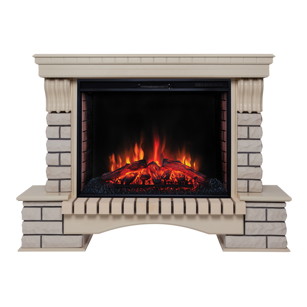 Каминокомплект Real Flame Country 33/33W WT с очагом Epsilon 33