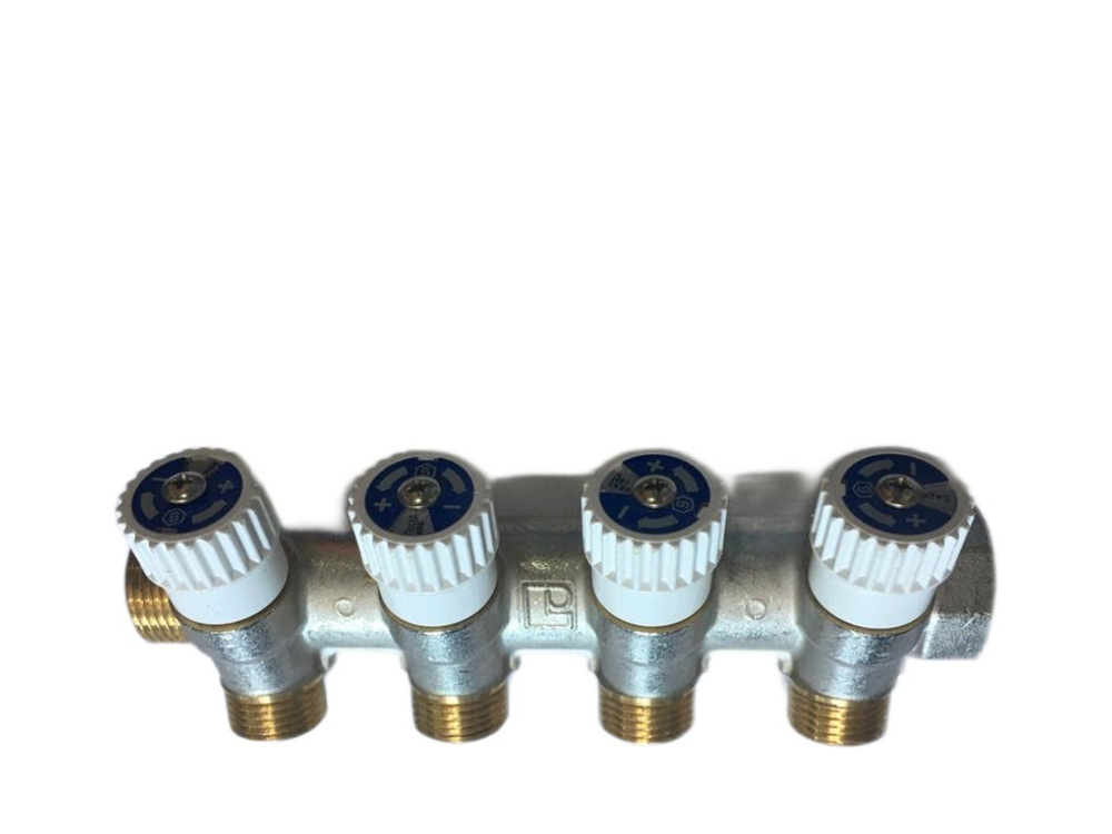 Коллектор регулировочный STOUT  3/4"х1/2" 4вых