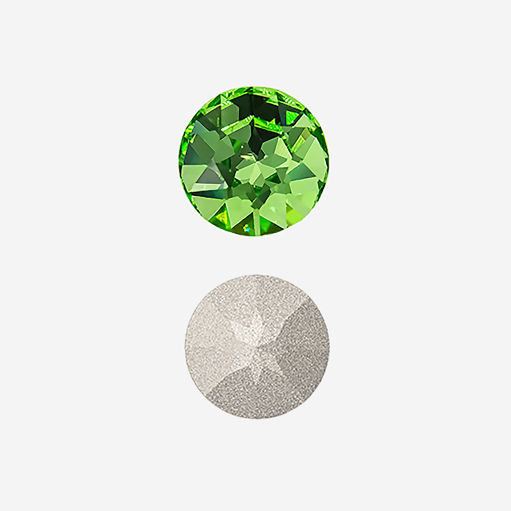 Кристалл Шатон (Chaton), оттенок "Перидот"/"Peridot", 12мм