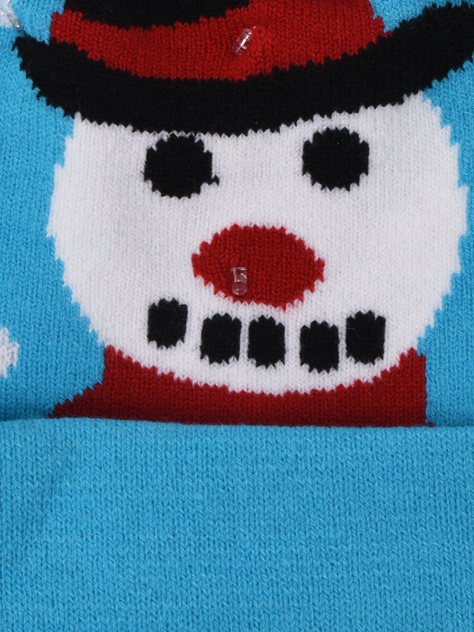 Шапка новогодняя со светодиодными лампочками.