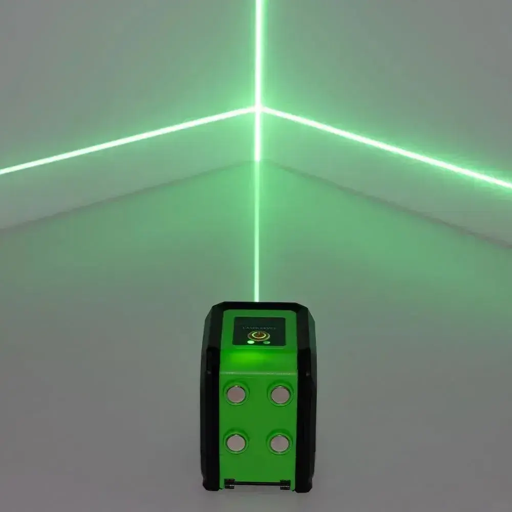 Лазерный уровень , 2 луча,С магнитом на обратной стороне+Батарея*2