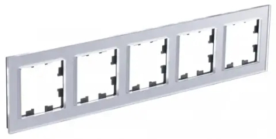 ATLASDESIGN NATURE 5-постовая РАМКА, ОРГАНИЧЕСКОЕ СТЕКЛО АЛЮМИНИЙ