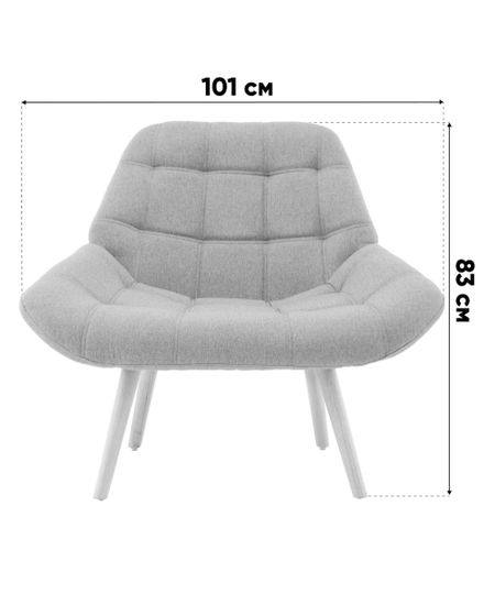 Кресло Олби Квадро горчичный