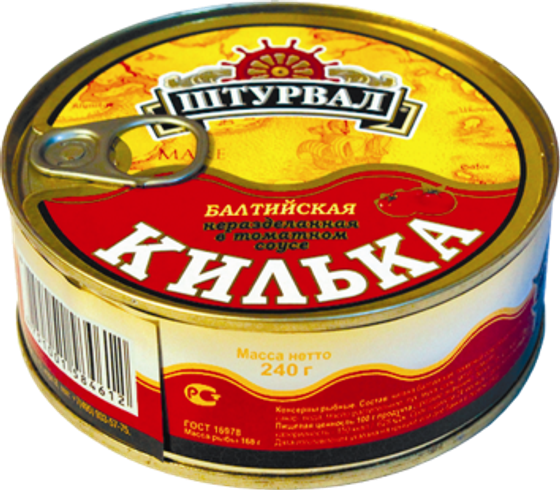 Килька балтийская в т/с 240г (48шт)