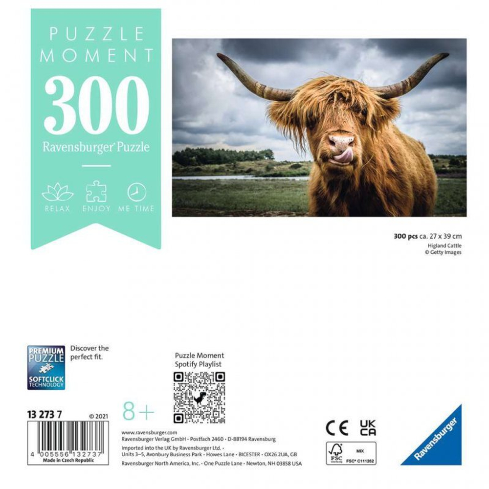 Равенсбургер - Пазл Момент Шотландская Корова 300 шт. 132737